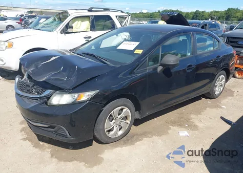 2013 Honda Civic Lx z USA, uszkodzony, nr VIN 2HGFB2F5XDH591007